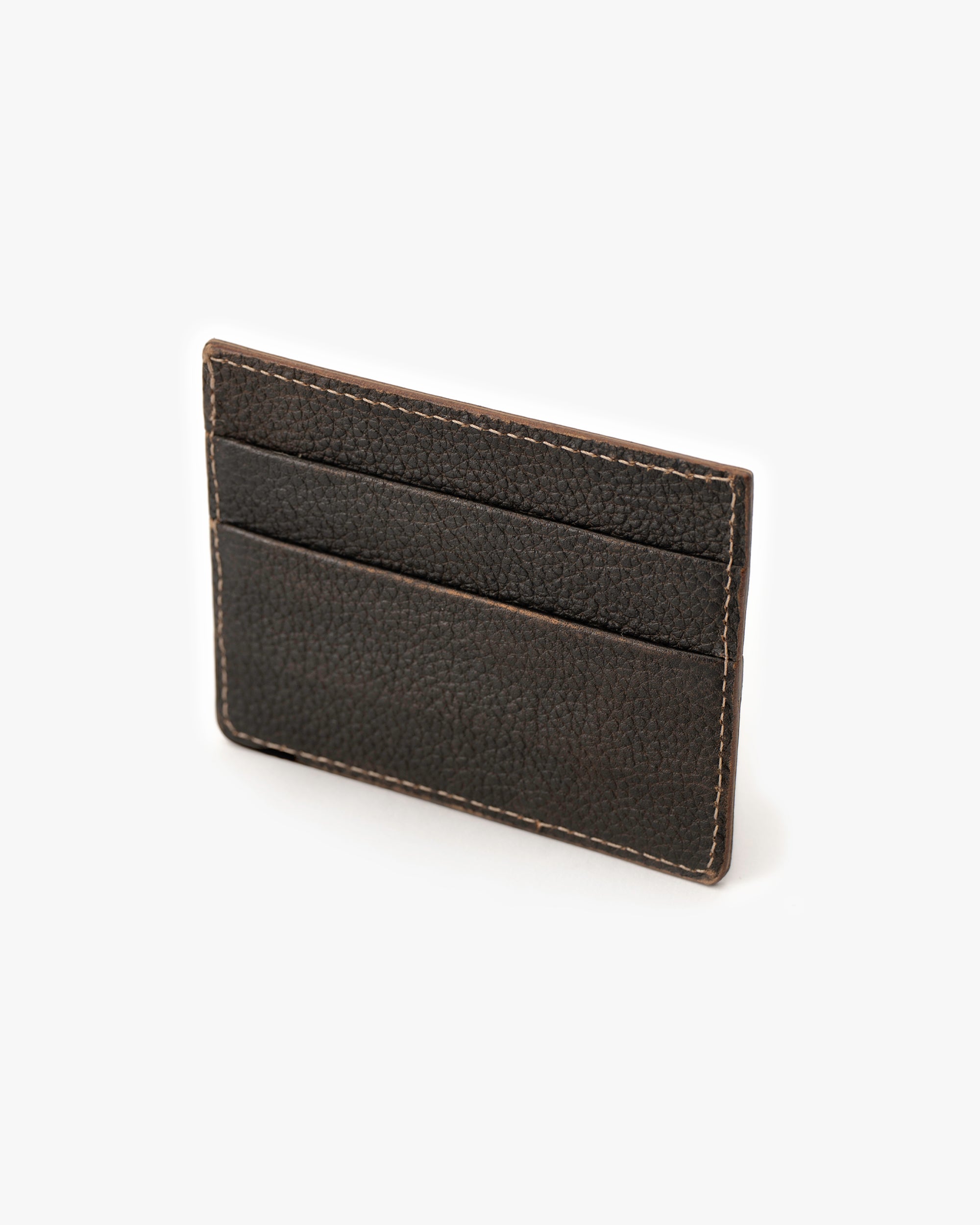 Tarjetero de Cuero Doble Café Oscuro Landazuri