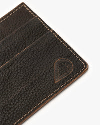 Tarjetero de Cuero Doble Café Oscuro Landazuri