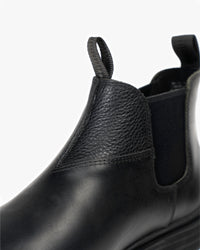 Botín Cuero Hombre Arno Negro Zameta